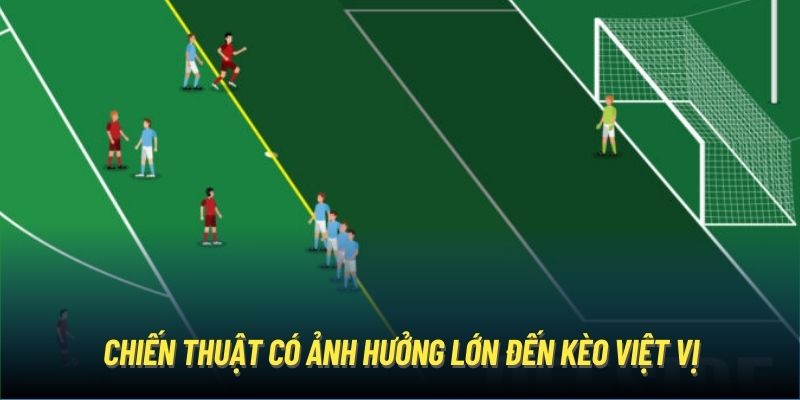 Chiến thuật có ảnh hưởng lớn đến kèo việt vị