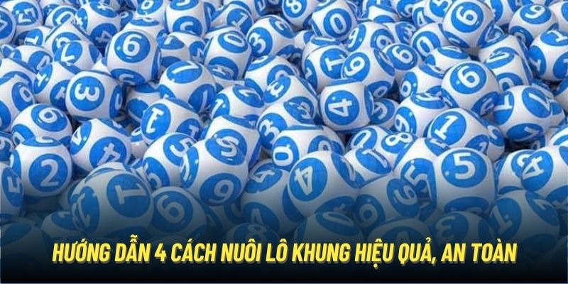 Hướng dẫn 4 cách nuôi lô khung hiệu quả, an toàn